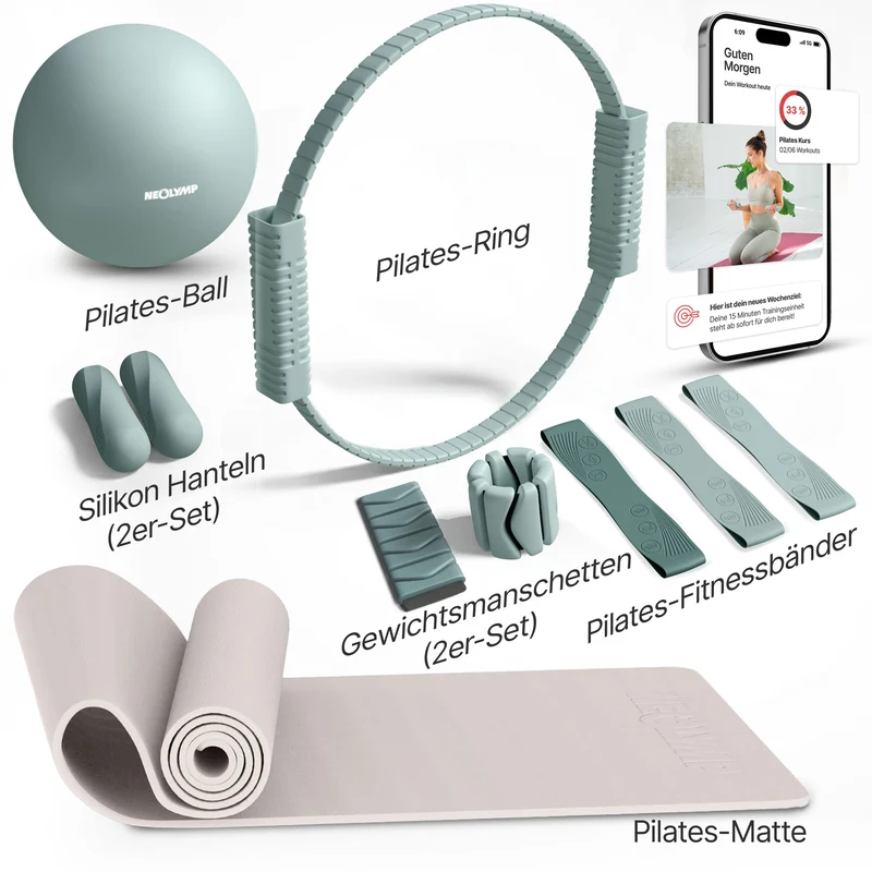 Pilates Komplett-Set Premium - mit Geschenkbox
