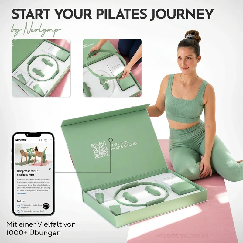 Pilates Komplett-Set Premium - mit Geschenkbox
