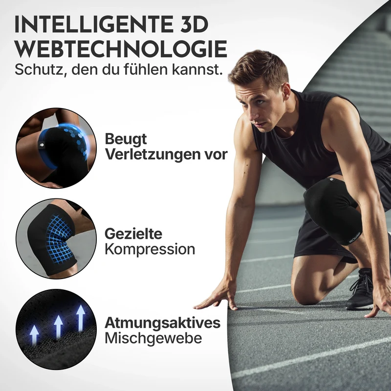 Kniebandagen - 2er Set, Größe S - XL