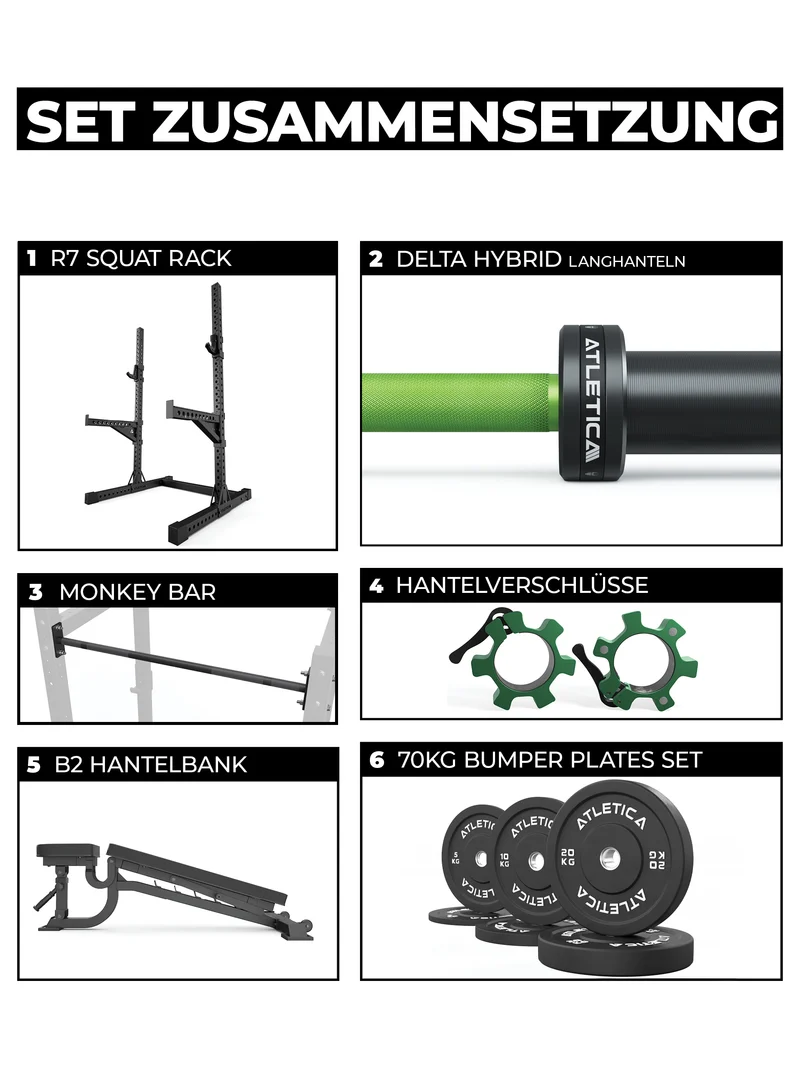 R7 Squat Rack | 223cm | Storm Set
