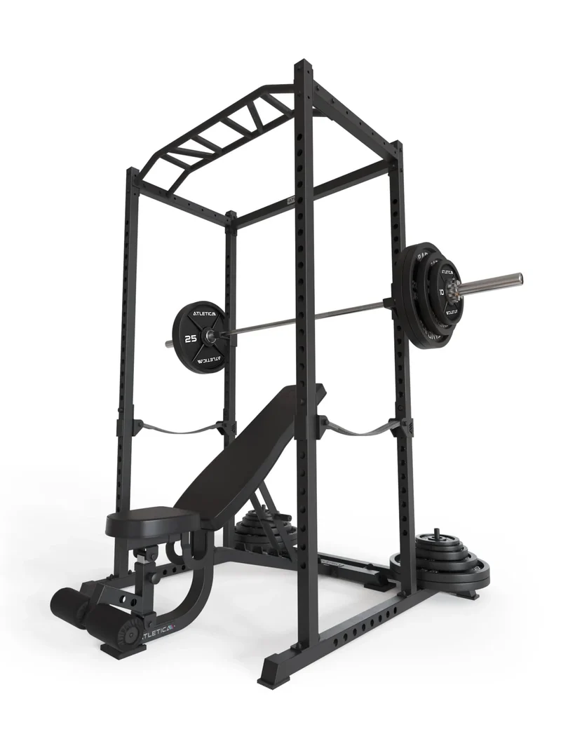 R5 Nolat SET | Power Rack | 100kg Iron Plates | Sigma Langhantel | B4 Leather | 213cm
