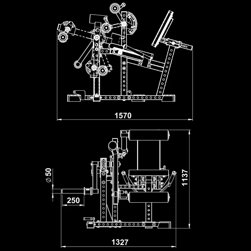 ATX® Beinstrecker / Beinbeuger - sitzend