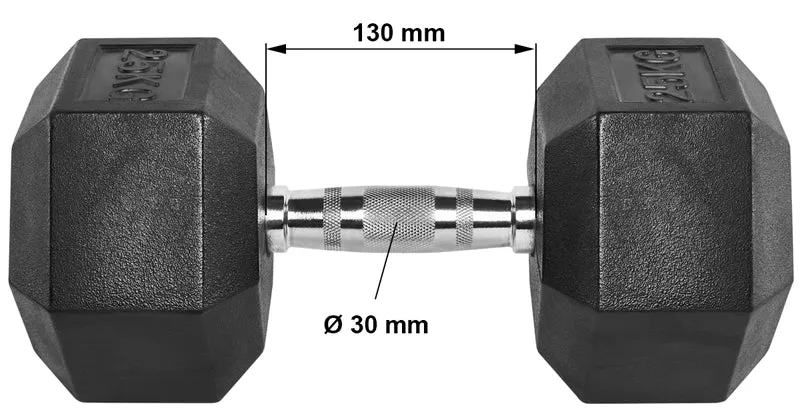 Hantelset Hex 5 bis 20/ 30/ 40 kg + Ablage