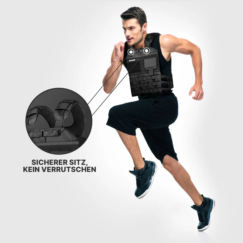 Gewichtsweste mit Zusatzgewicht - Weighted Vest für Calisthenics & HIIT