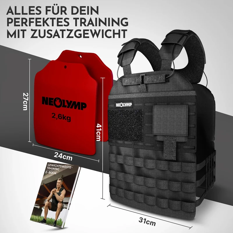 Gewichtsweste mit Zusatzgewicht - Weighted Vest für Calisthenics & HIIT