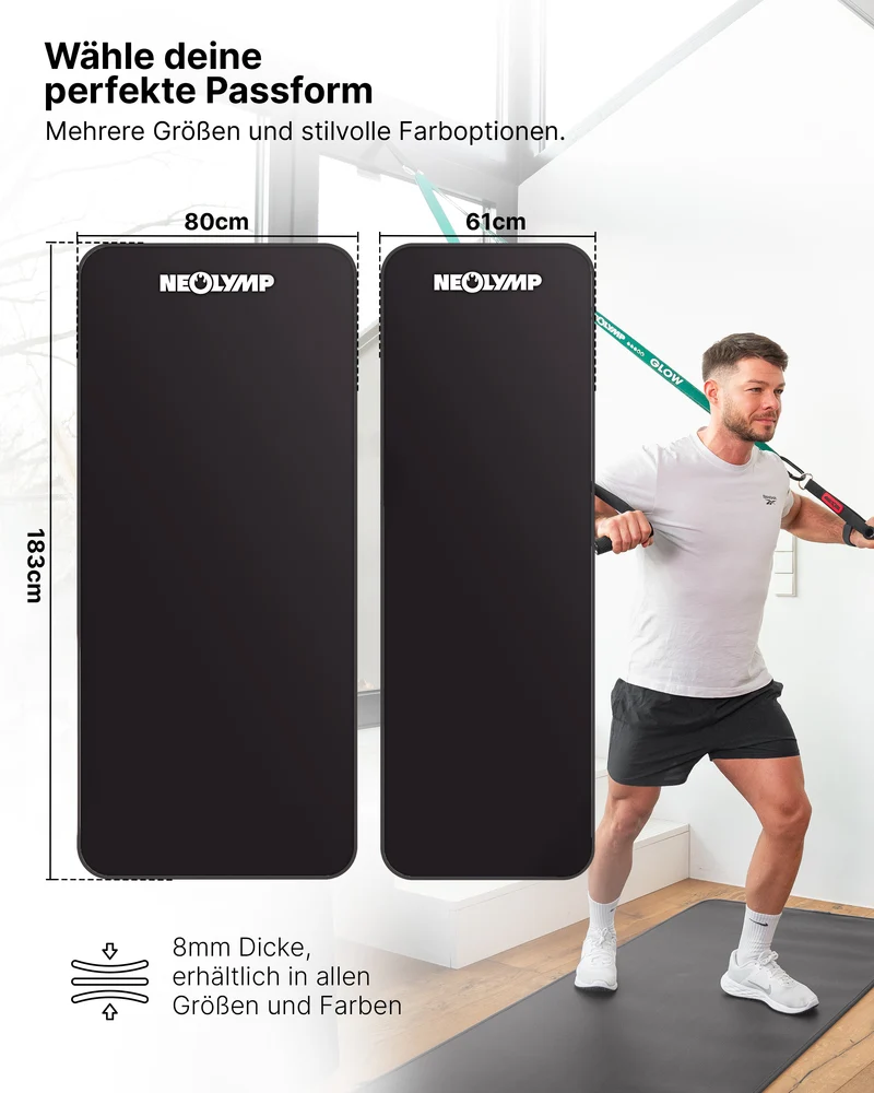 Fitnessmatte - extra dick und rutschfest