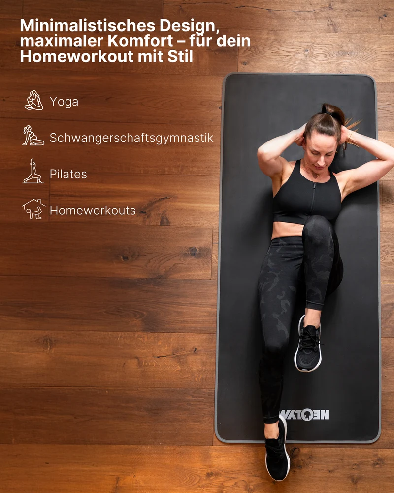 Fitnessmatte - extra dick und rutschfest
