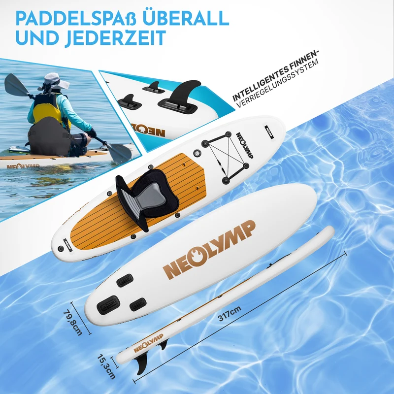 Stand-Up Paddle Board (SUP) + 13-teiliges Komplettset