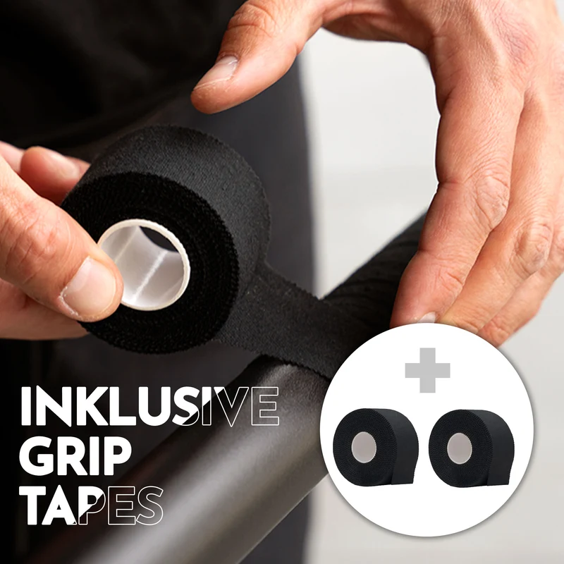 Premium Dip Barren pulverbeschichtet + Resistance-Band und Grip Tape