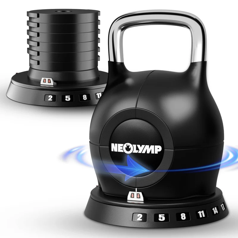 Kettlebell mit verstellbarem Gewicht (7 in 1) - bis 10 kg oder 20 kg