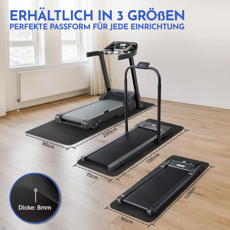 Bodenschutzmatte für Fitnessgeräte und Laufband