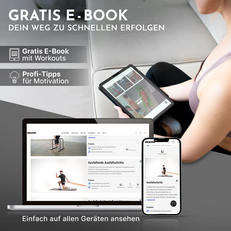 Bänderstange für Fitnessbänder - inkl. Karabiner