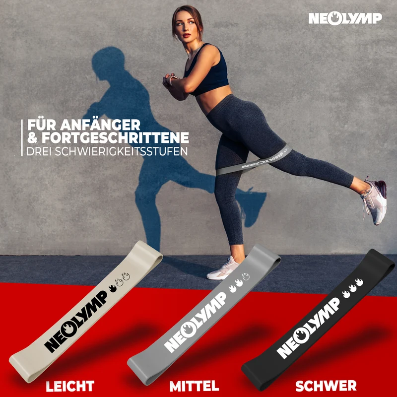 Fitnessbänder kurz aus Latex