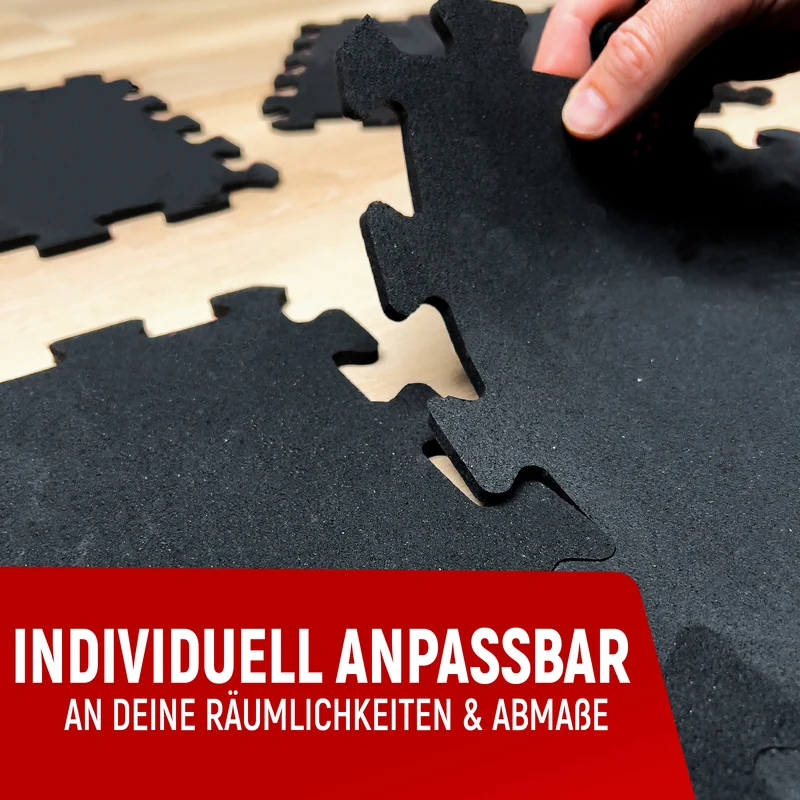 Premium Bodenschutzmatte aus extra dichtem Kautschuk (schwarz)