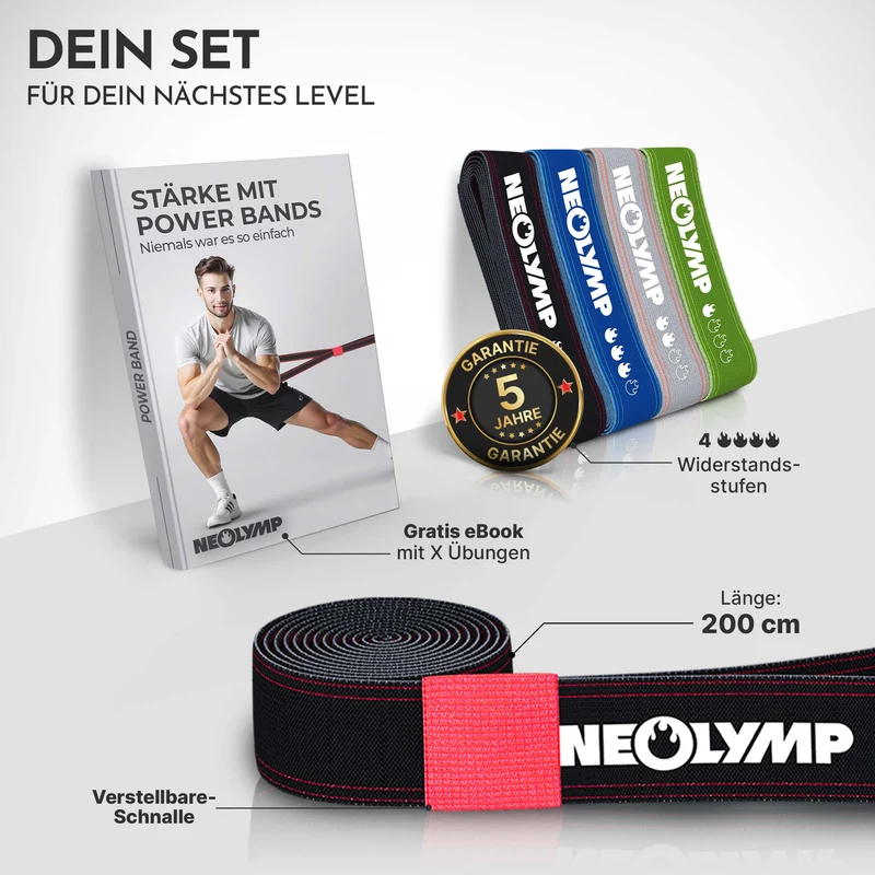 Powerband aus Stoff - mit Verstellschnalle