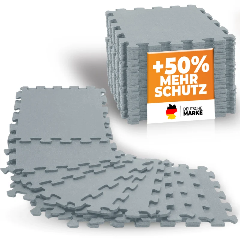 Premium Bodenschutzmatte aus extra dichtem Kautschuk (hellgrau)