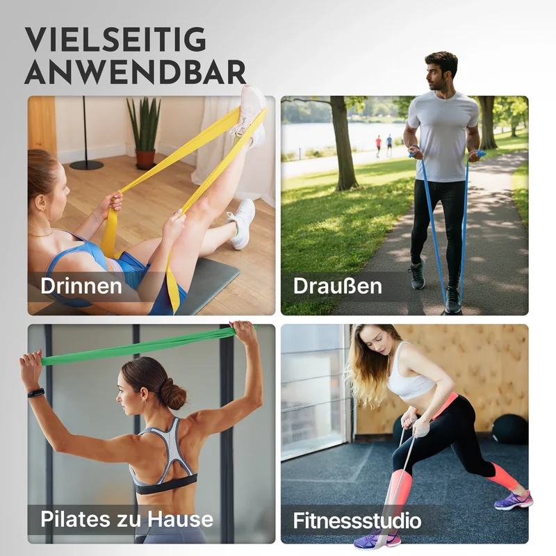 Elastisches Widerstandsband auf Rolle - zuschneidbares Resistance Band für Physio und Reha