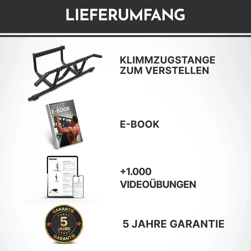 Klimmzugstangen-Bundle - Alle Übungen, volle Bewegungsfreiheit