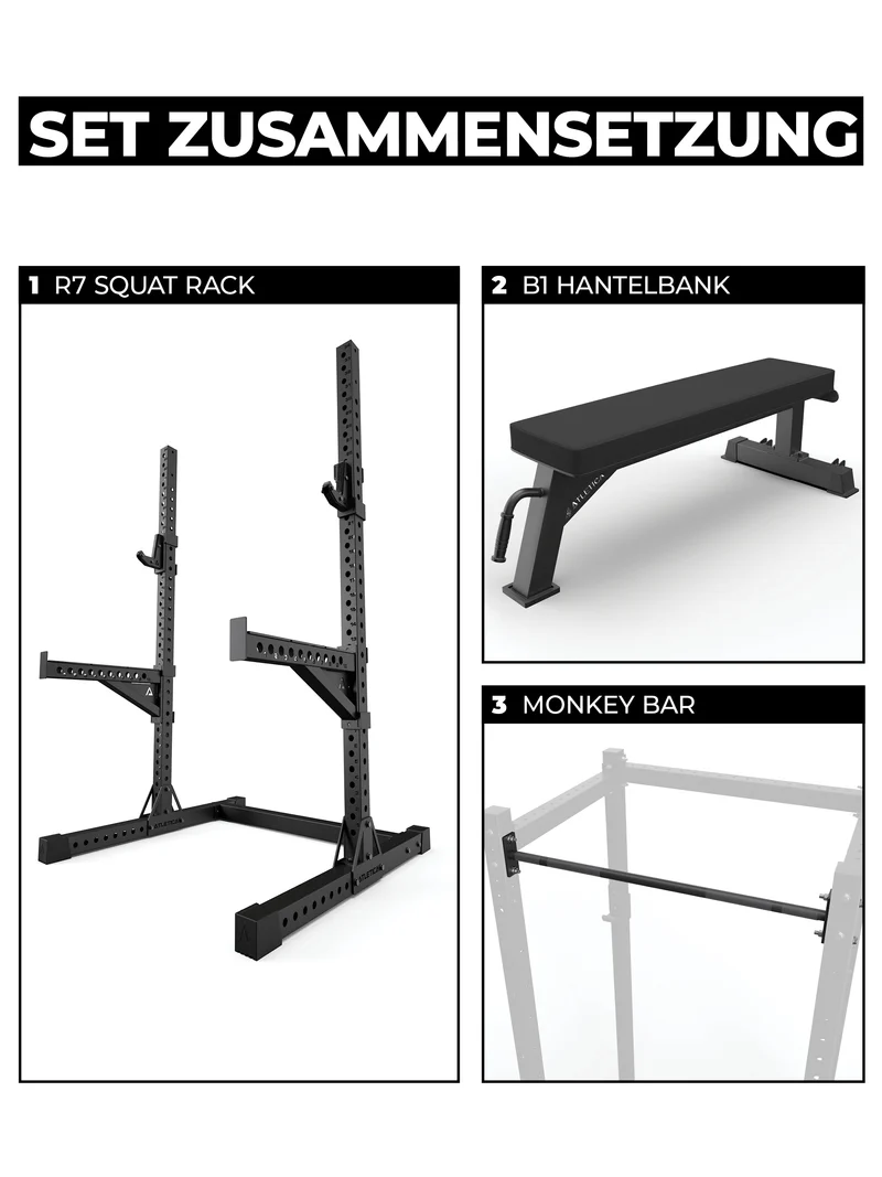 R7 Squat Rack | 187cm | Ghost Set