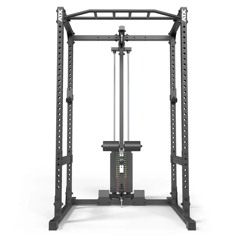 ATX® Power Rack 510 Komplettstation mit Latzugstation 100 kg Steckgewichte - Höhe 198 cm
