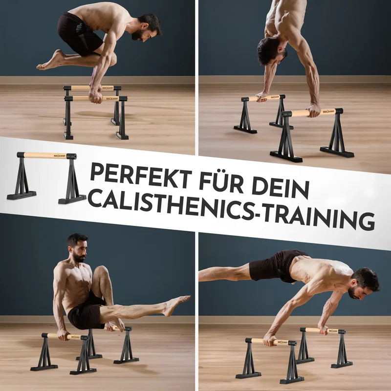 Parallettes rutschfest für Fitness & Calisthenics