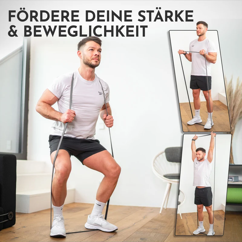 Heavy Resistance Bands aus Latex - grau