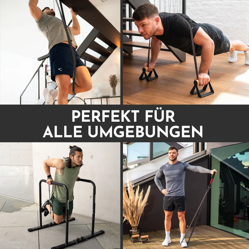 Heavy Resistance Bands aus Latex - grau