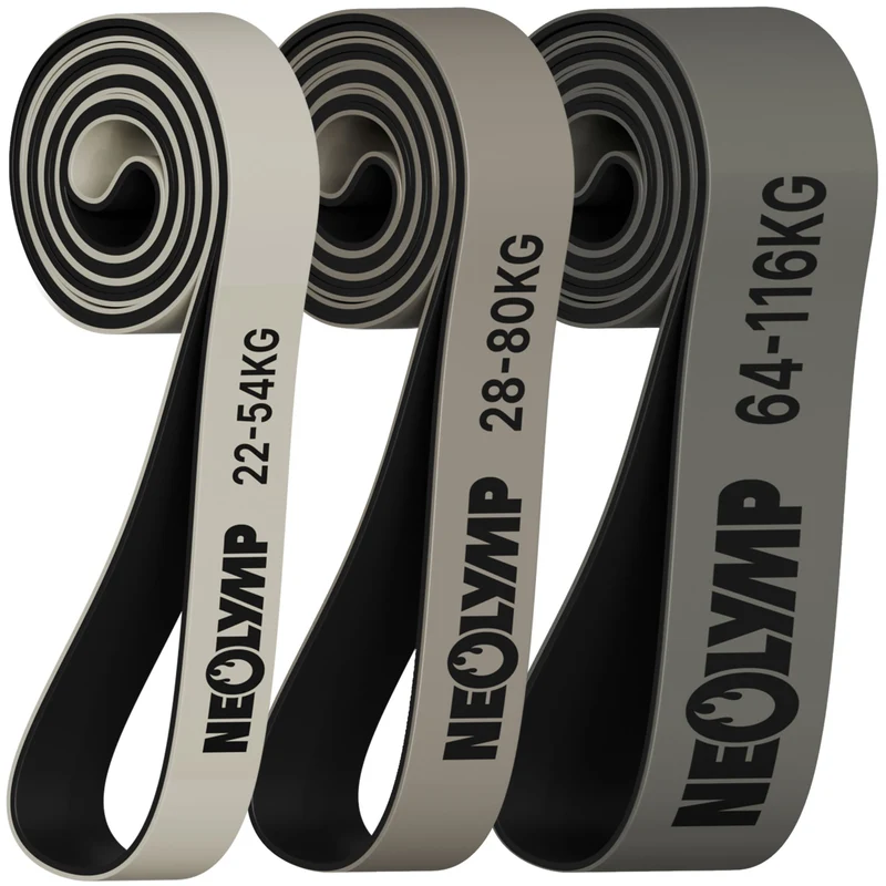 Heavy Resistance Bands aus Latex - grau