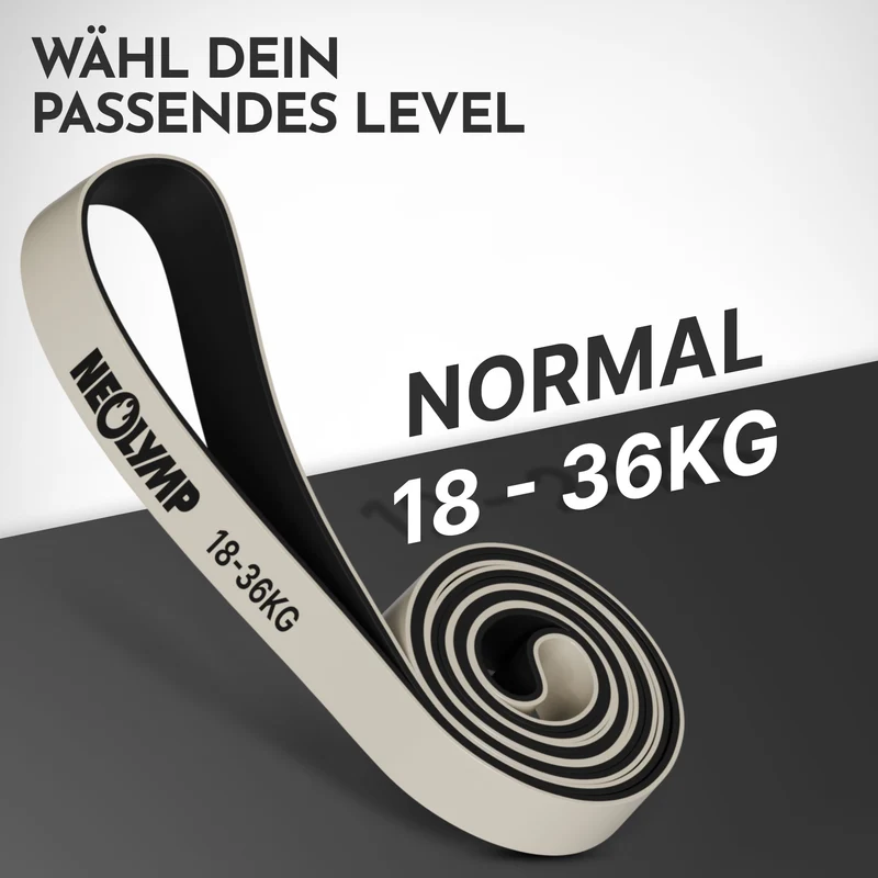 Heavy Resistance Bands aus Latex - grau