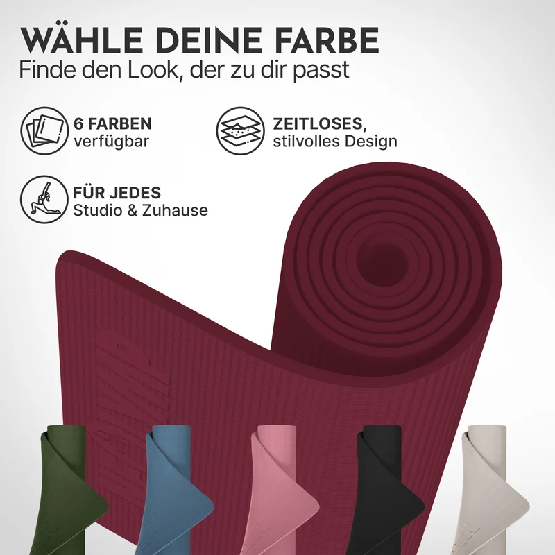 Premium Yogamatte – ideal für Yoga, Pilates & Gymnastik