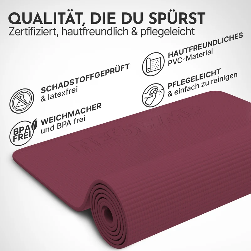Premium Yogamatte – ideal für Yoga, Pilates & Gymnastik