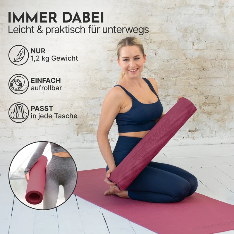 Premium Yogamatte – ideal für Yoga, Pilates & Gymnastik