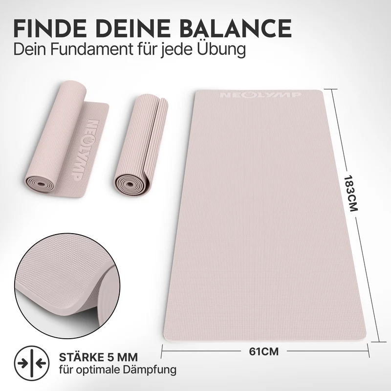 Premium Yogamatte – ideal für Yoga, Pilates & Gymnastik