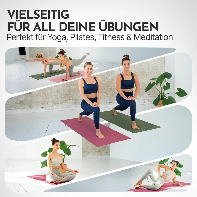 Premium Yogamatte – ideal für Yoga, Pilates & Gymnastik