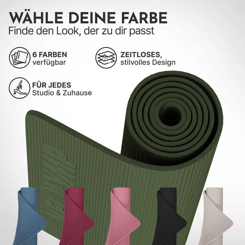 Premium Yogamatte – ideal für Yoga, Pilates & Gymnastik