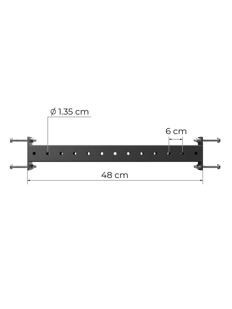 R8 78cm Crossbar | Paar | Raw Metal