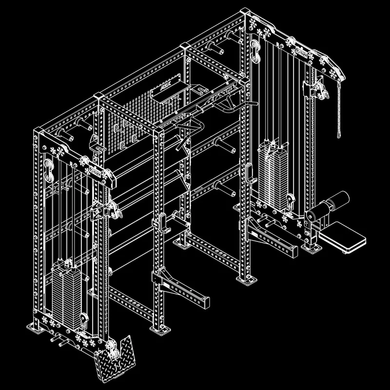 ATX® Multi Cable Rack & Storage Station - The Wall 2.0
