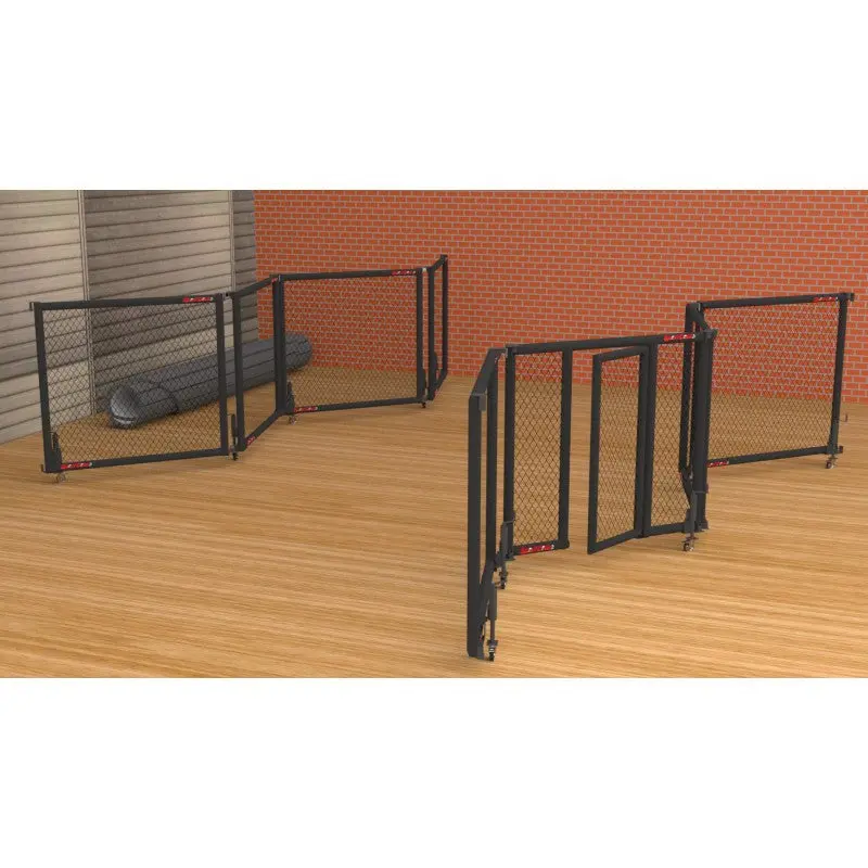 Faltbarer MMA-Käfig – Ø 5 m, Rollen | mit oder ohne Flexi-Roll-Matte