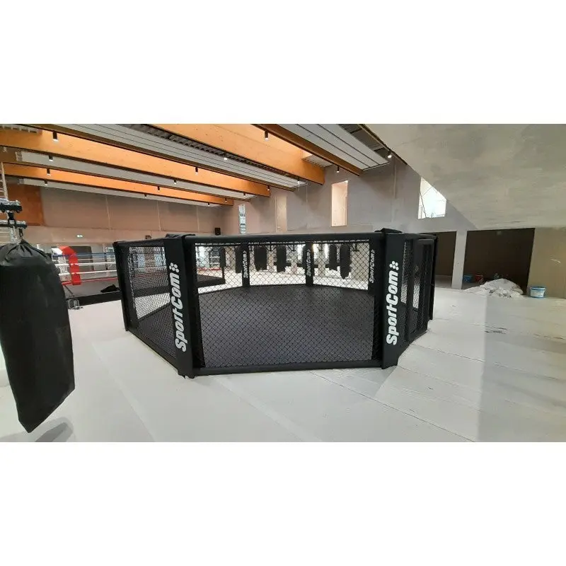 MMA-Käfig zur Bodenmontage – Oktagon Ø 4–7 m, 1,93 m hoch
