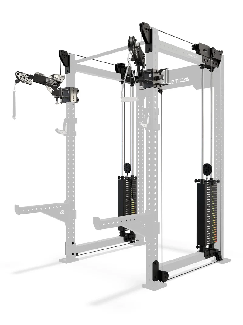 R8 Bradley EXO 2x125kg | Power Rack | 123cm | Schwarz