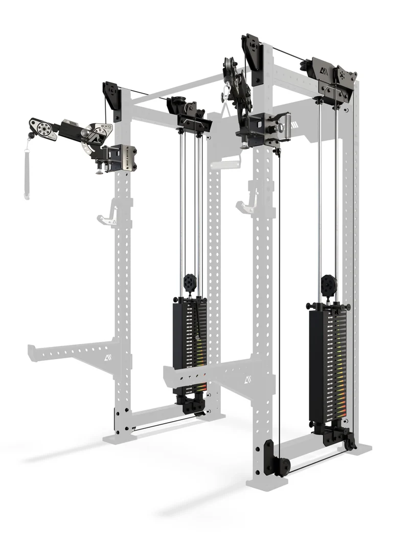 R8 Bradley EXO 2x125kg | Power Rack | 93cm | Schwarz
