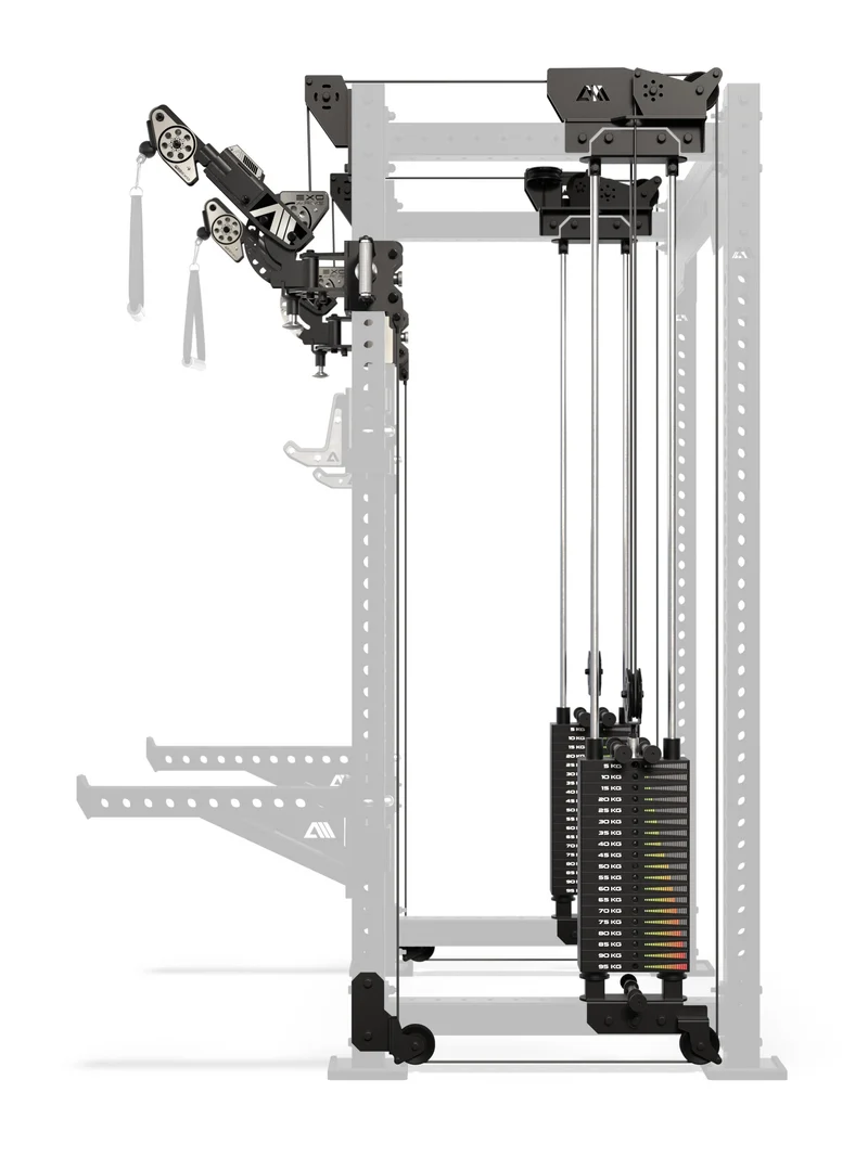 R8 Bradley EXO 2x95kg | Power Rack | 93cm | Schwarz