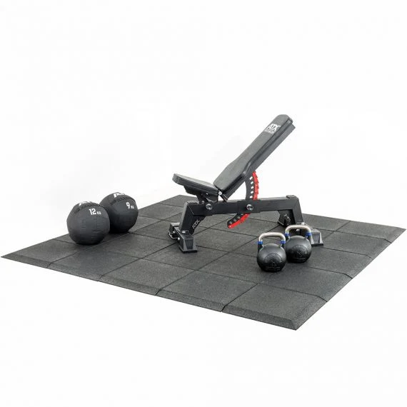 Gymfloor® - Granulat Schutzplatten 500 x 500 x 30 mm