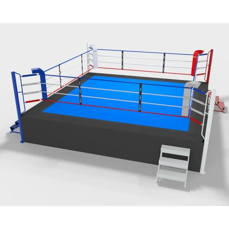 Pro-Wettkampf-Boxring mit 1 m Podium – 6×6 und 7×7 m