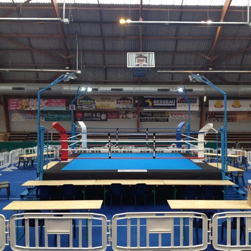 Pro-Wettkampf-Boxring mit 1 m Podium – 6×6 und 7×7 m