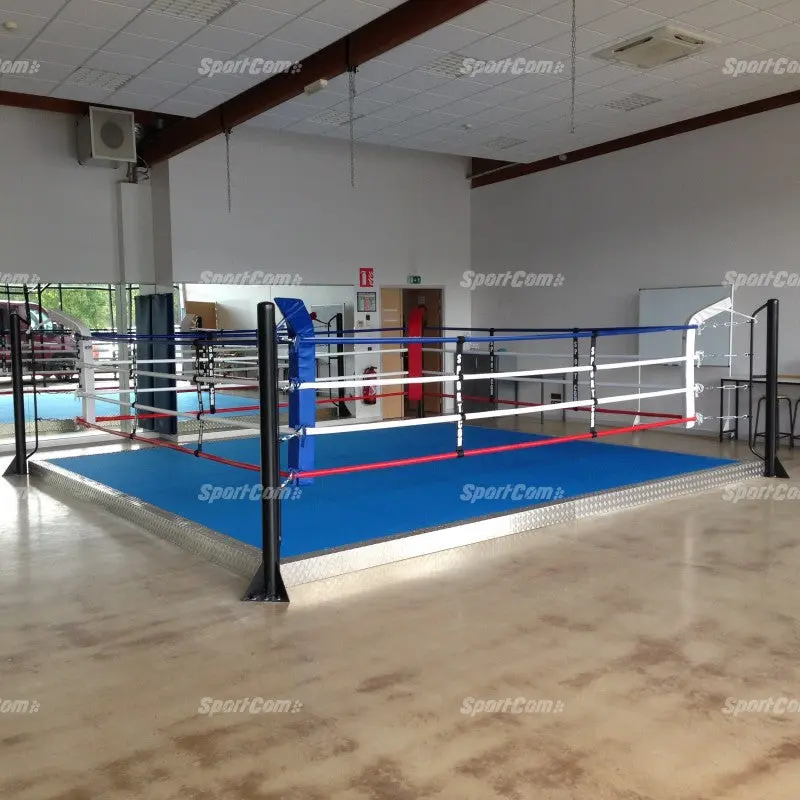 Trainingsboxring mit 15 cm Podium – 4×4 bis 6×6 m, 16 Seile