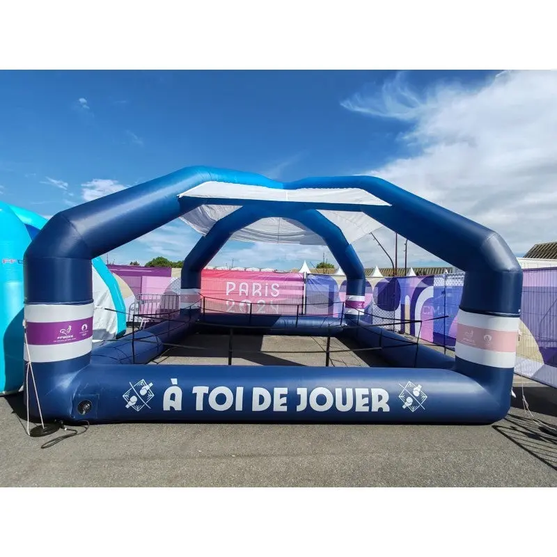 Aufblasbarer Boxring mit Überdachung – 5,75 × 5,75 m