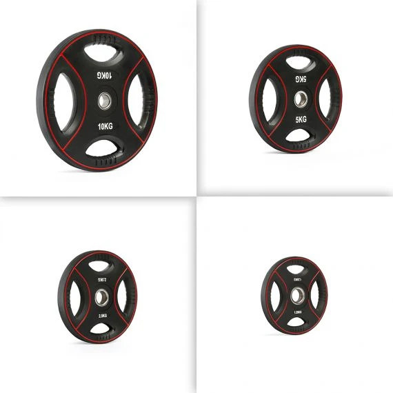 Polyurethan 4-Grip Hantelscheiben 30 mm