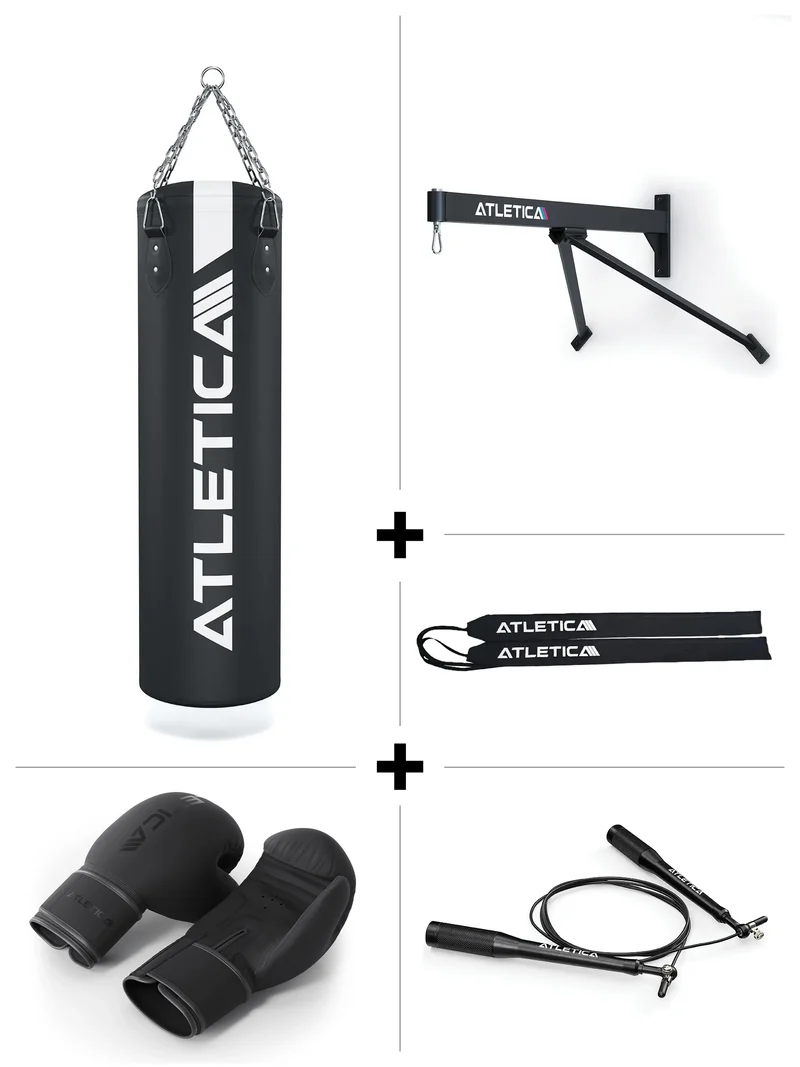 Boxsack mit Kette | BBX SET | Wandhalterung | Bandagen | J1 Speed Rope