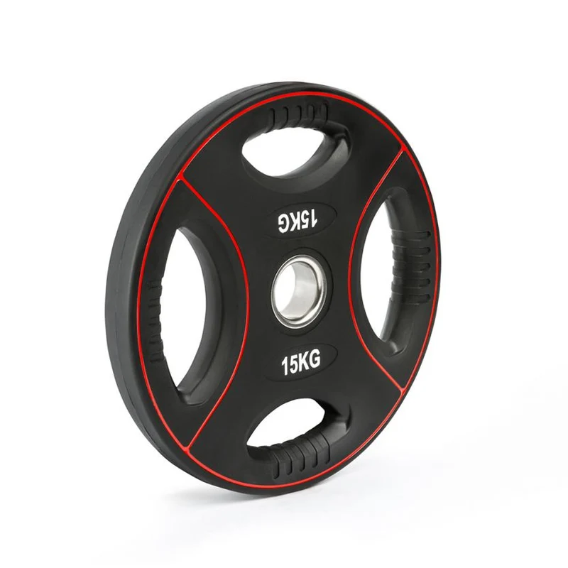Vorteilspaket Polyurethan 4-Grip Hantelscheiben 50 mm – 125 kg